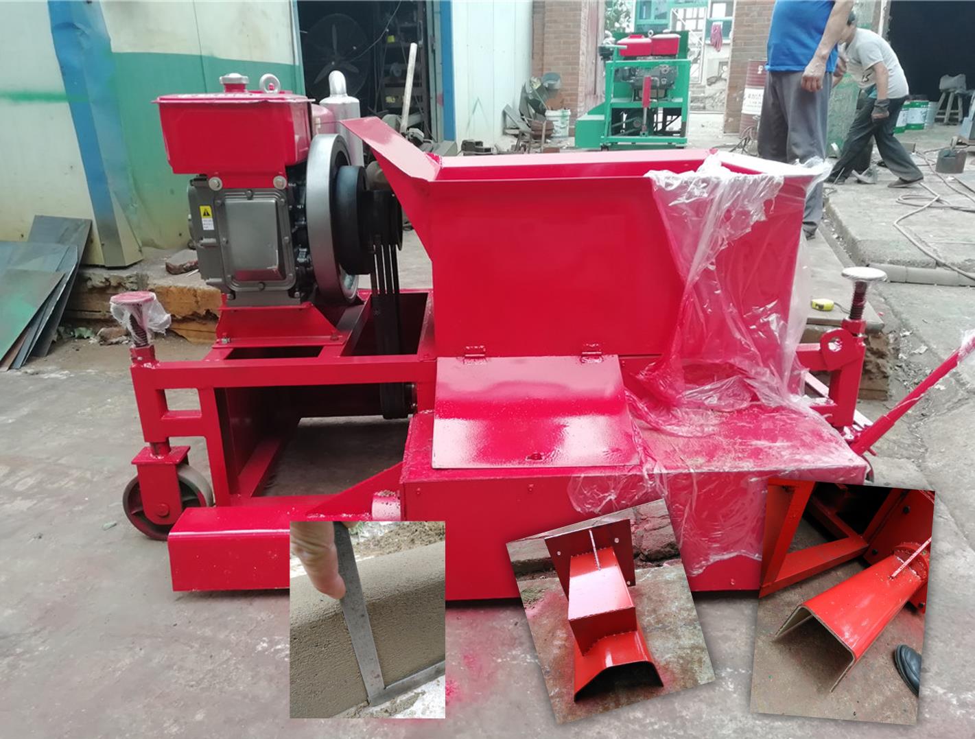 博樂小型攔水帶滑模機案例